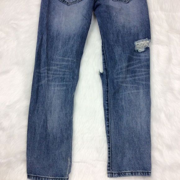 Machine Distressed Jeans Size 26 - Picture 6 of 8